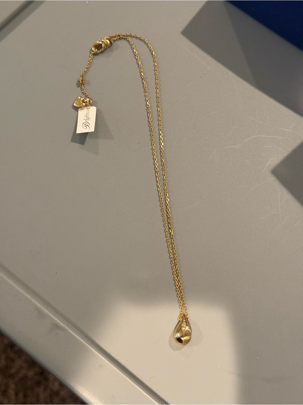 Brighton Gold Teardrop Pendant Necklace